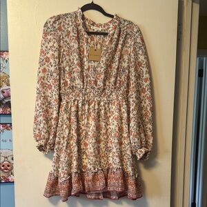 Floral Long Sleeve Dress
